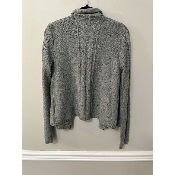 Converse One Star Womens  Light Grey Blended Wool Cardigan Sweater‎ Size M - Picture 6 of 6